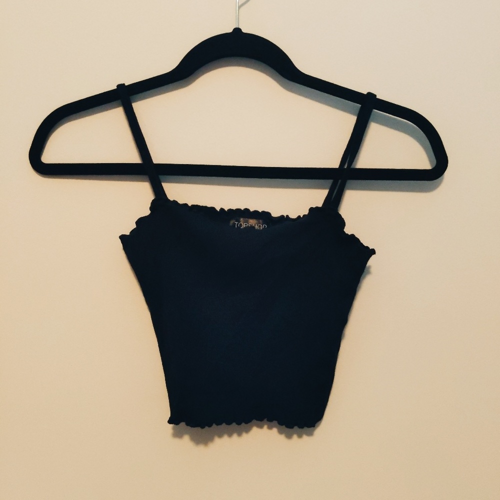 lettuce edge hem cropped cami